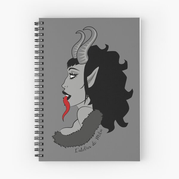 Item preview, She Krampus - V1 - Grey background designed and sold by L'Atelier de Milu.