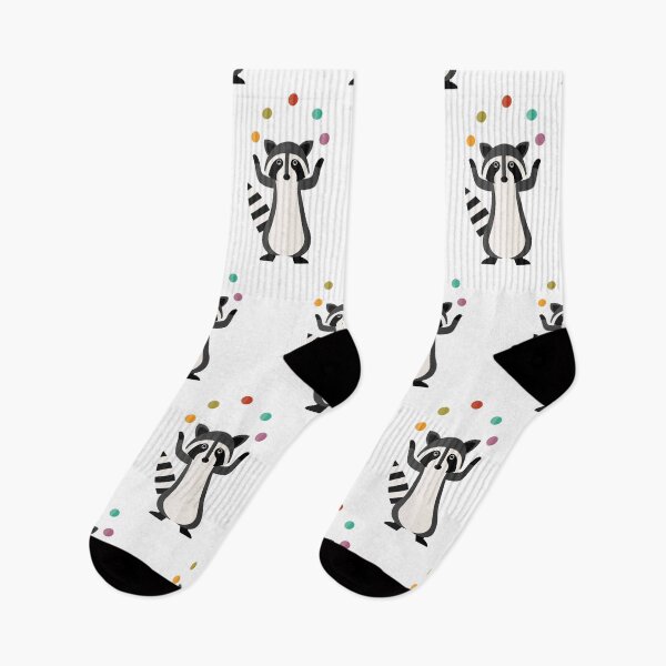 Item preview, Juggling raccoons on white designed and sold by reneesillus.