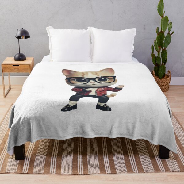 Item preview, Cute Cat Dancing Thriller Michael Jackson King of Pop T-Shirt designed and sold by BiakiaPrints.