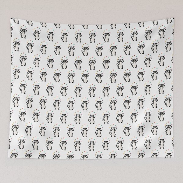 Item preview, Juggling raccoons on white designed and sold by reneesillus.