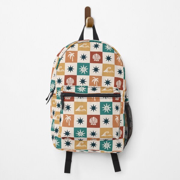 Item preview, Retro Boho Beach Checkered Pattern designed and sold by Brianaidesigns.