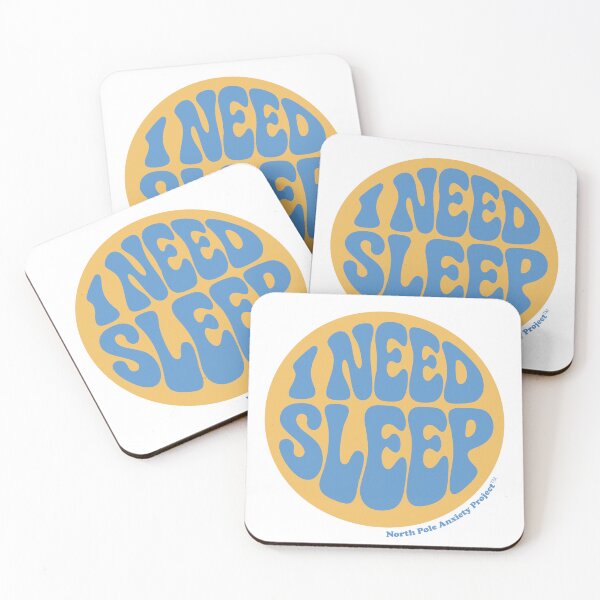 Item preview, I Need Sleep – Exhausted Holiday Mood Badge designed and sold by Tattee.