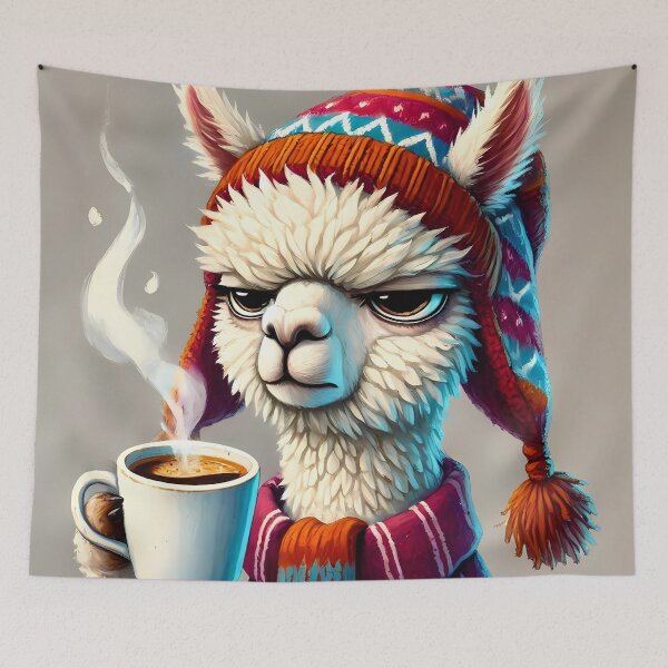 Item preview, Alpaca Coffee Time designed and sold by Visual Nomad Club.