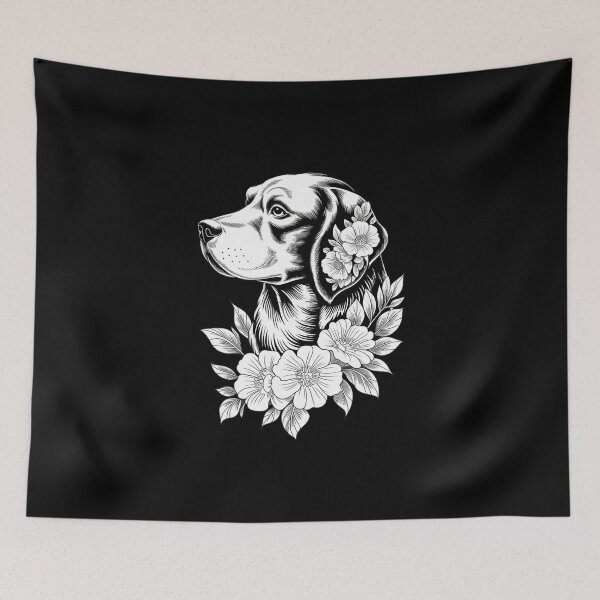 Item preview, Floral Vizsla Dog And Flowers  designed and sold by MathisBellanger.