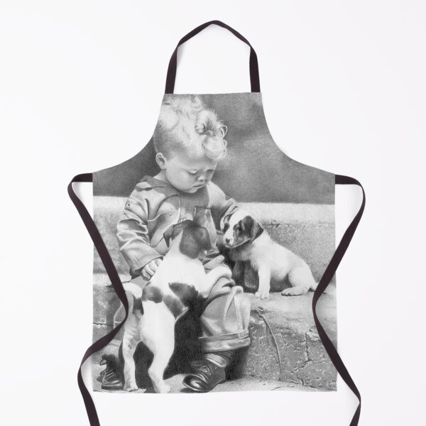 Item preview, Little boy with puppies designed and sold by David J. Vanderpool.