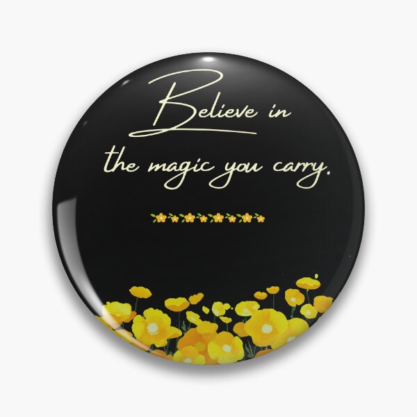 Item preview, Believe in the Magic You Carry – Floral Affirmation designed and sold by Hadiya-Bravo-Art.