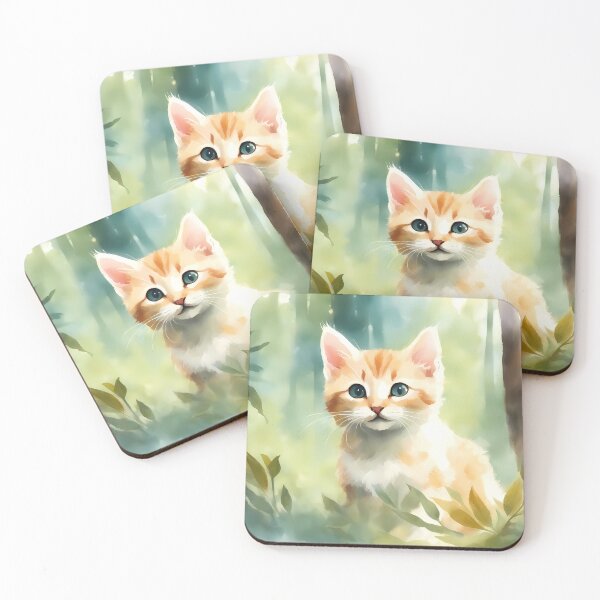 Item preview, Cute Watercolour Kitten designed and sold by CalmnessbyChoice.