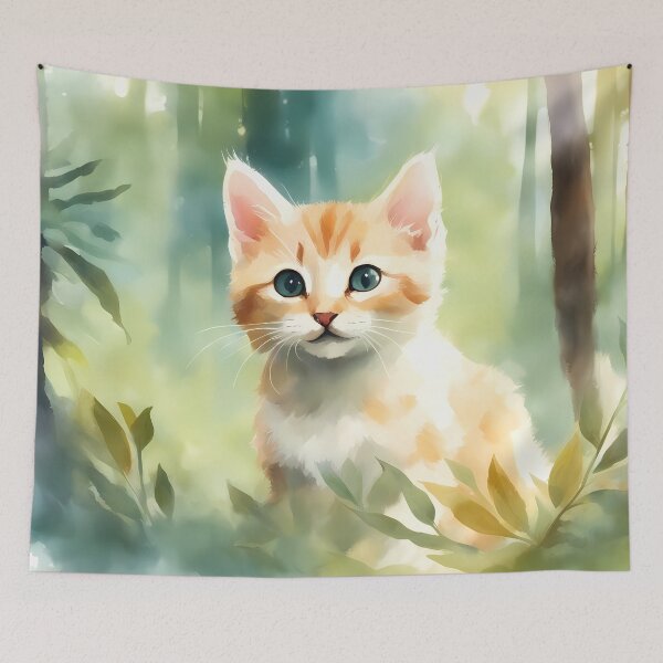 Item preview, Cute Watercolour Kitten designed and sold by CalmnessbyChoice.
