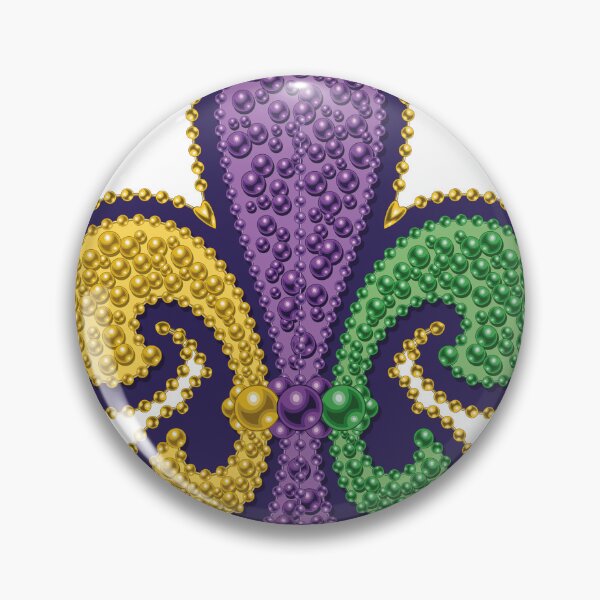 Item preview, Mardi gras t-shirt decorative print , lily, royal, festive, masquerade designed and sold by NatalkaP.