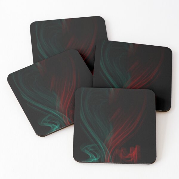 Item preview, Dual Flames – Abstract Smoke Heart Art designed and sold by MLS.