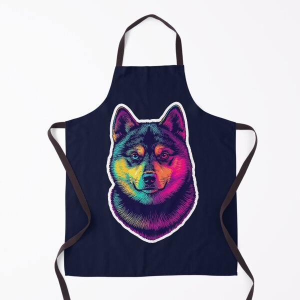 Item preview, Akiro – The Neon Soul Shiba | Cosmic Glow Spirit Portrait designed and sold by ArtivaNest.
