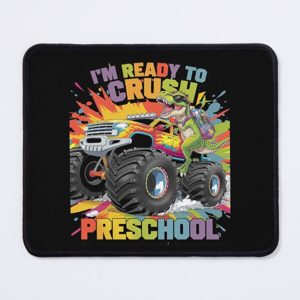 Item preview, Crush Preschool Dinosaur Back to School Boys designed and sold by lilLilaBatArt.