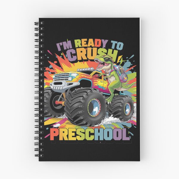 Item preview, Crush Preschool Dinosaur Back to School Boys  designed and sold by lilLilaBatArt.