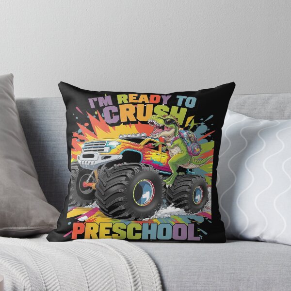 Item preview, Crush Preschool Dinosaur Back to School Boys  designed and sold by lilLilaBatArt.
