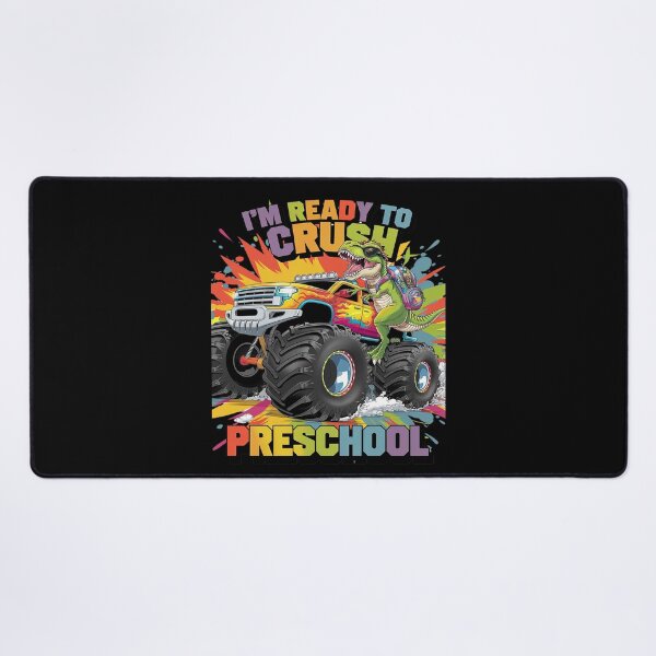 Item preview, Crush Preschool Dinosaur Back to School Boys designed and sold by lilLilaBatArt.