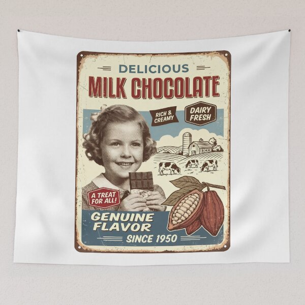 Item preview, Sweet Nostalgia: Vintage Milk Chocolate Delight designed and sold by ForeverPrintsOK.