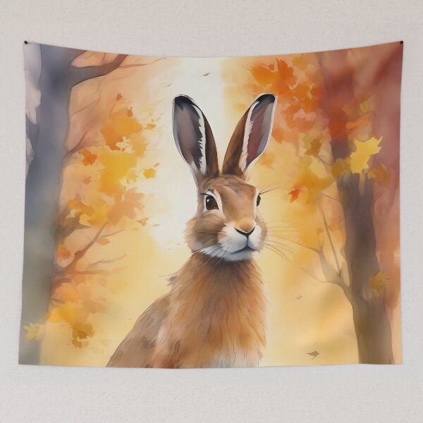 Item preview, Wild Hare in Fall Forest designed and sold by CalmnessbyChoice.
