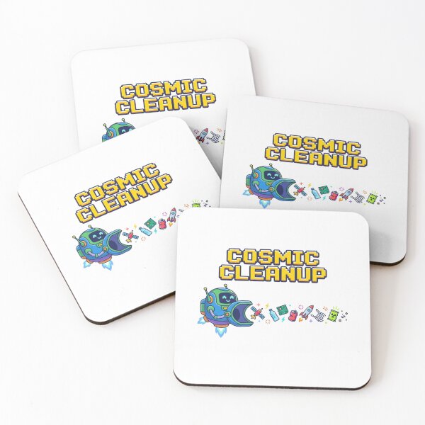 Item preview, Cosmic Cleanup Pixel Art Robot Graphic for Space Enthusiasts designed and sold by chattsuede.