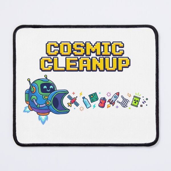 Item preview, Cosmic Cleanup Pixel Art Robot Graphic for Space Enthusiasts designed and sold by chattsuede.