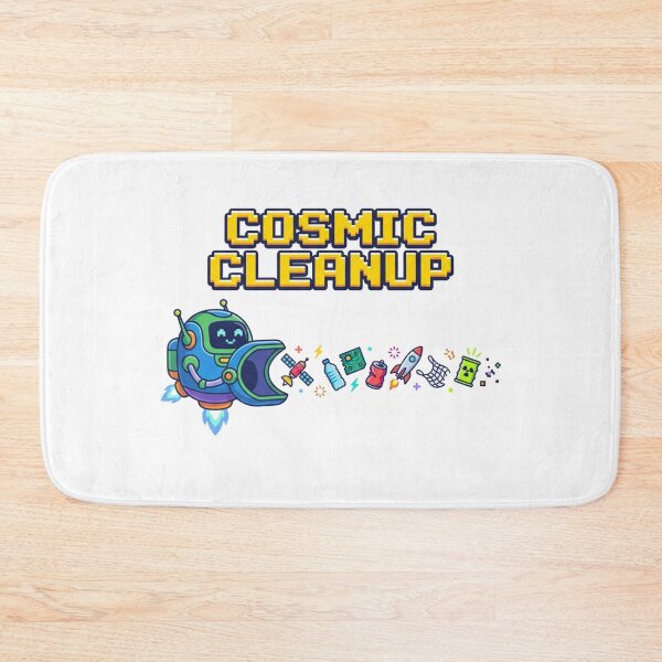 Item preview, Cosmic Cleanup Pixel Art Robot Graphic for Space Enthusiasts designed and sold by chattsuede.