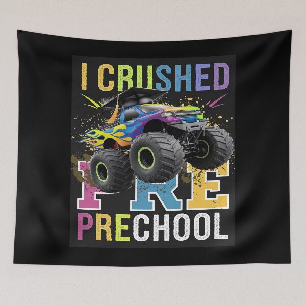 Item preview, Crush Preschool First Day of School Boys  designed and sold by lilLilaBatArt.
