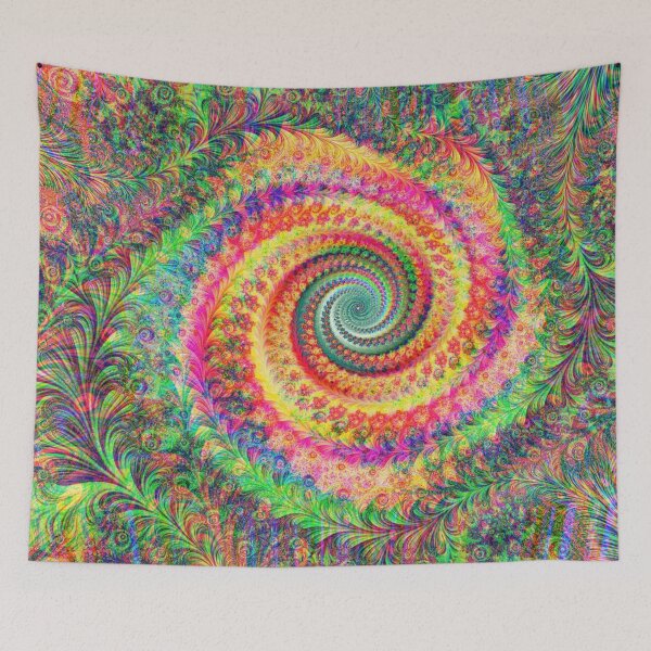 Item preview, Abstract Multicolored Floral Fractal Swirl Mix 6 designed and sold by SXW Designs.