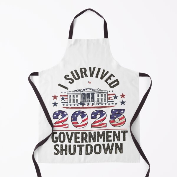 Item preview, government shutdown I Survived the 2025 Government Shutdown – Vintage Political Humor designed and sold by Sendowart.
