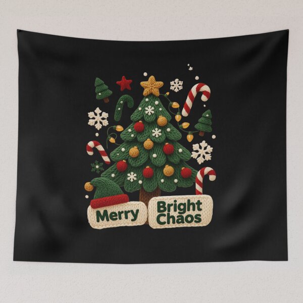 Item preview, Funny Knitted Ugly Christmas Tree Graphic 2025 Tee & Sticker designed and sold by GeniePixel.
