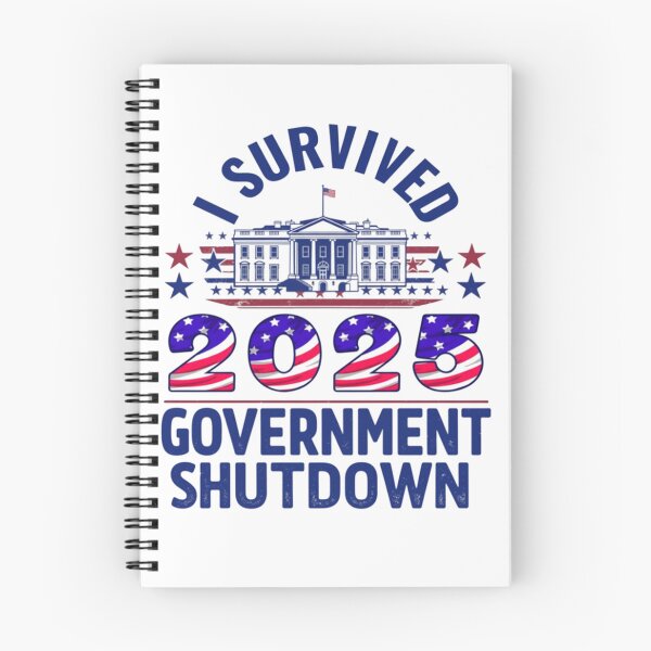Item preview, government shutdown I Survived the 2025 Government Shutdown – Vintage Political Humor designed and sold by Sendowart.