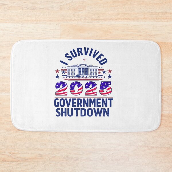 Item preview, government shutdown I Survived the 2025 Government Shutdown – Vintage Political Humor designed and sold by Sendowart.