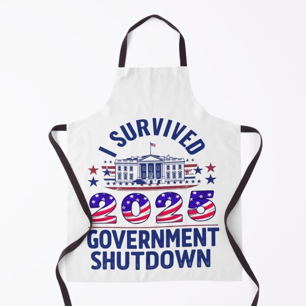 Item preview, government shutdown I Survived the 2025 Government Shutdown – Vintage Political Humor designed and sold by Sendowart.