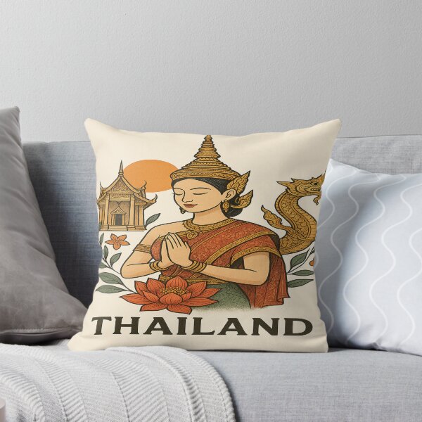Item preview, Traditional Thai Culture Illustration | Thailand Vintage Art designed and sold by ThaiGallery.