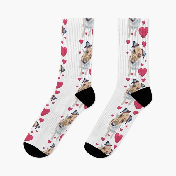 Item preview, Cute smooth fox terrier with hearts designed and sold by olenapetol.