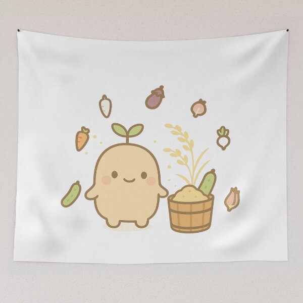 Item preview, Nukadoko Fairy – Japanese Fermentation Spirit with Veggie Friends designed and sold by Yohei-Studio.