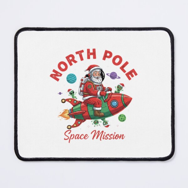 Item preview, North Pole Space Mission Funny Cartoon Illustration for Christmas designed and sold by chattsuede.