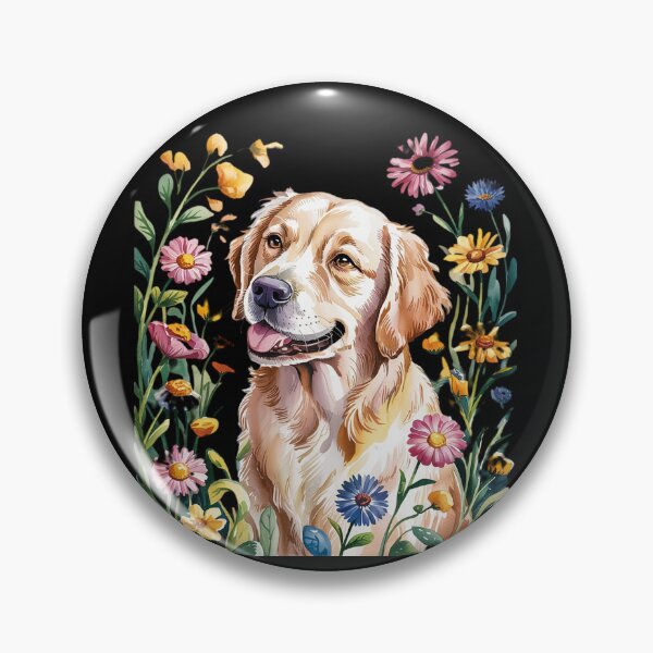 Item preview, Golden Retriever Dog Summer Flowers Women  designed and sold by MicanCuteStore.