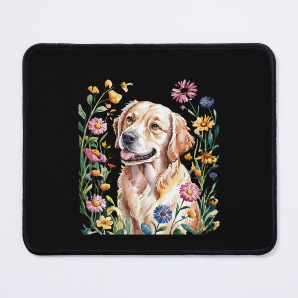 Item preview, Golden Retriever Dog Summer Flowers Women designed and sold by MicanCuteStore.