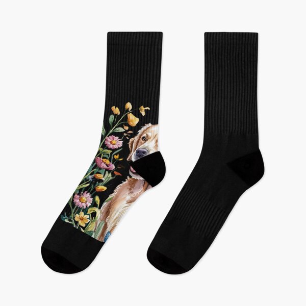 Item preview, Golden Retriever Dog Summer Flowers Women  designed and sold by MicanCuteStore.
