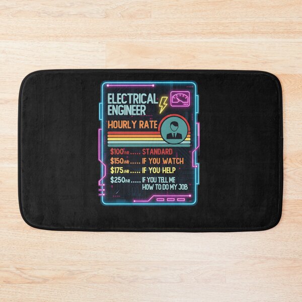 Item preview, Electrical Engineer Hourly Rate Job Humor designed and sold by hexenor.