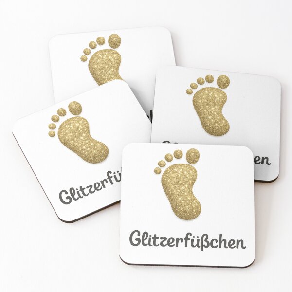 Item preview, Glittery feet – Golden baby foot with glitter effect | Cute gift & sweet decorative design designed and sold by MrsMimpi.