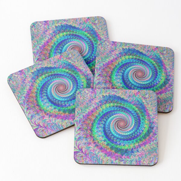 Item preview, Abstract Multicolored Floral Fractal Swirl Mix 7 designed and sold by SXW Designs.