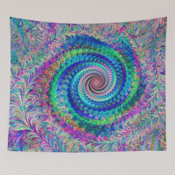 Item preview, Abstract Multicolored Floral Fractal Swirl Mix 7 designed and sold by SXW Designs.