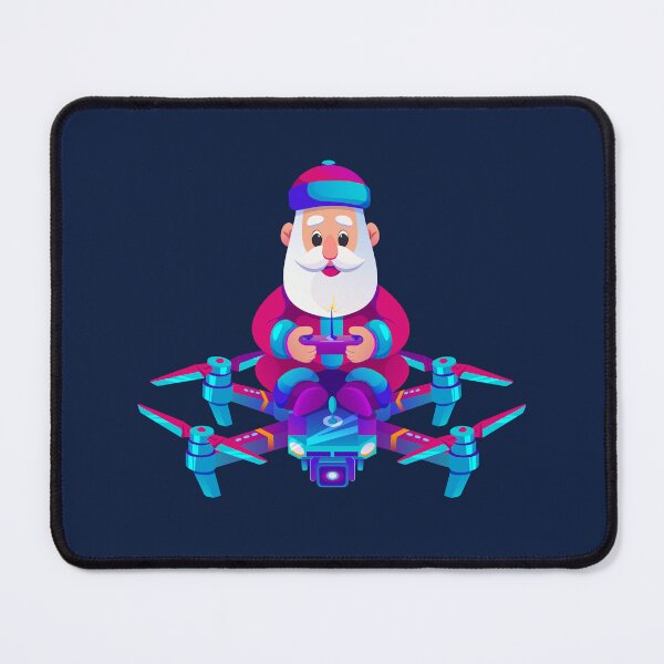 Item preview, Futuristic Santa Riding a Drone – Tech Christmas designed and sold by Mariia Berezhna.