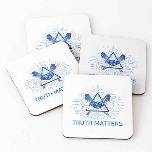 Item preview, Truth Matters Neon Illuminati Cyberpunk Futuristic designed and sold by chattsuede.