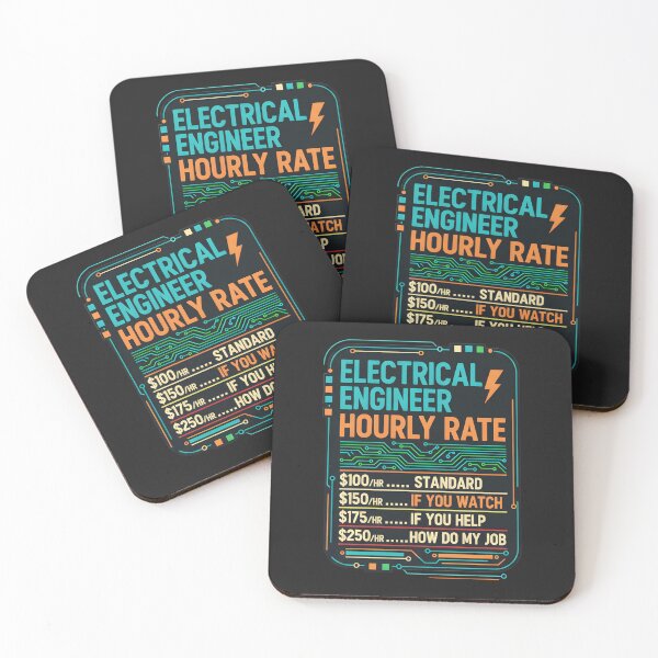 Item preview, Electrical Engineer Hourly Rate Funny Job Gift designed and sold by hexenor.