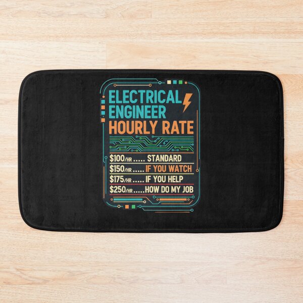 Item preview, Electrical Engineer Hourly Rate Funny Job Gift designed and sold by hexenor.