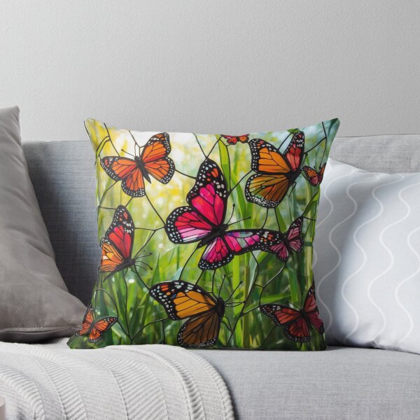 Item preview, Monarch butterfly stained glass style designed and sold by Karitza Daniela.
