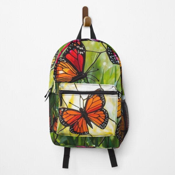 Item preview, Monarch butterfly stained glass style designed and sold by Karitza Daniela.