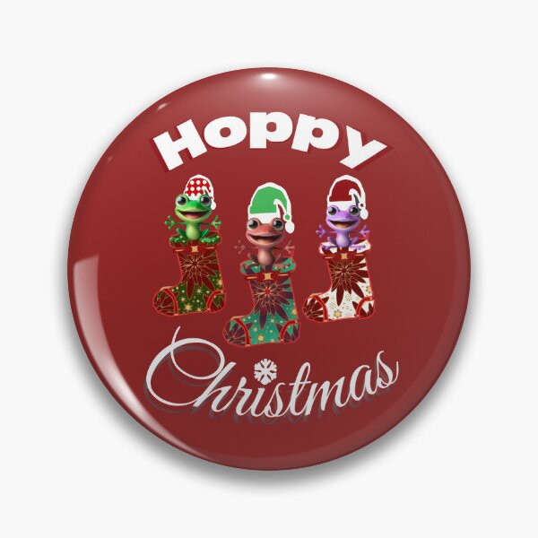 Item preview, Hoppy Christmas Frog Design – Cute Frogs in Stockings | Kawaii Holiday Animal Art designed and sold by HopeAndHustle.