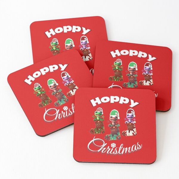 Item preview, Hoppy Christmas Frog Design – Cute Frogs in Stockings | Kawaii Holiday Animal Art designed and sold by HopeAndHustle.